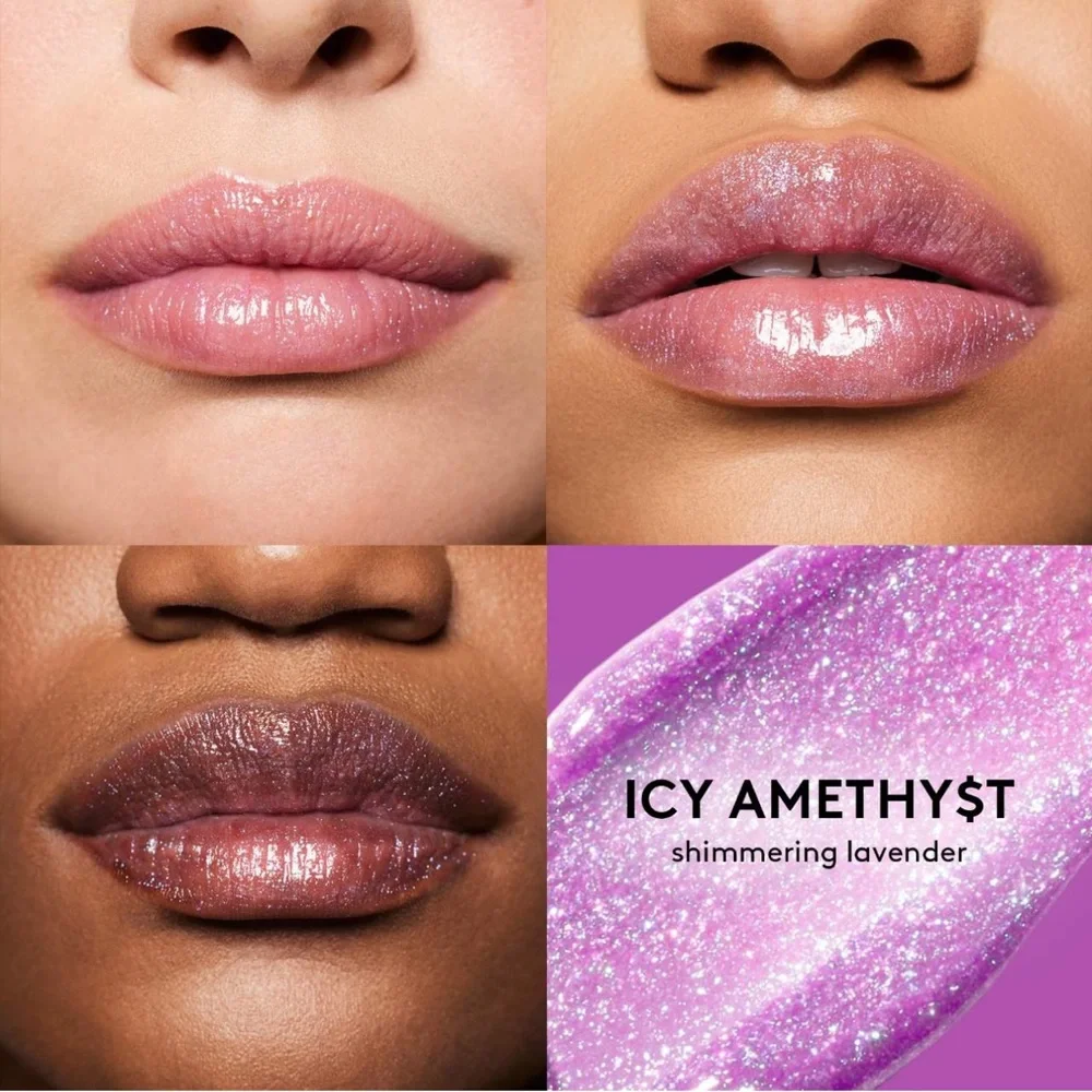 BNWT Fenty Gloss Bomb Stix High-Shimmer Gloss Stick in Icy Amethy$t 04